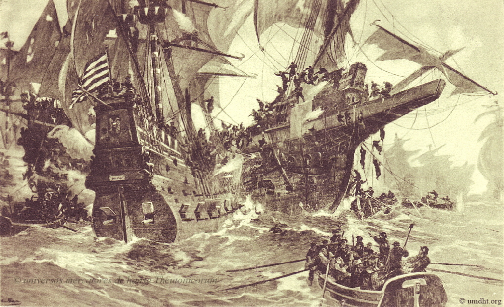 Die Eroberung des schwedischen Flaggschiffes Makals am 31.05.1564